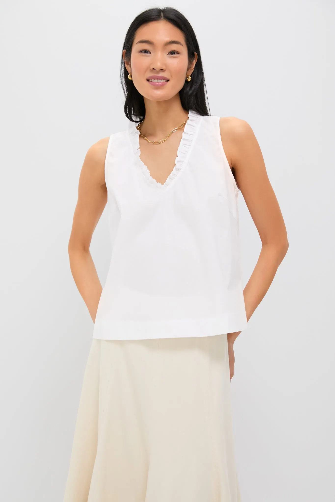 White Veronica Top sold by Pomander Place