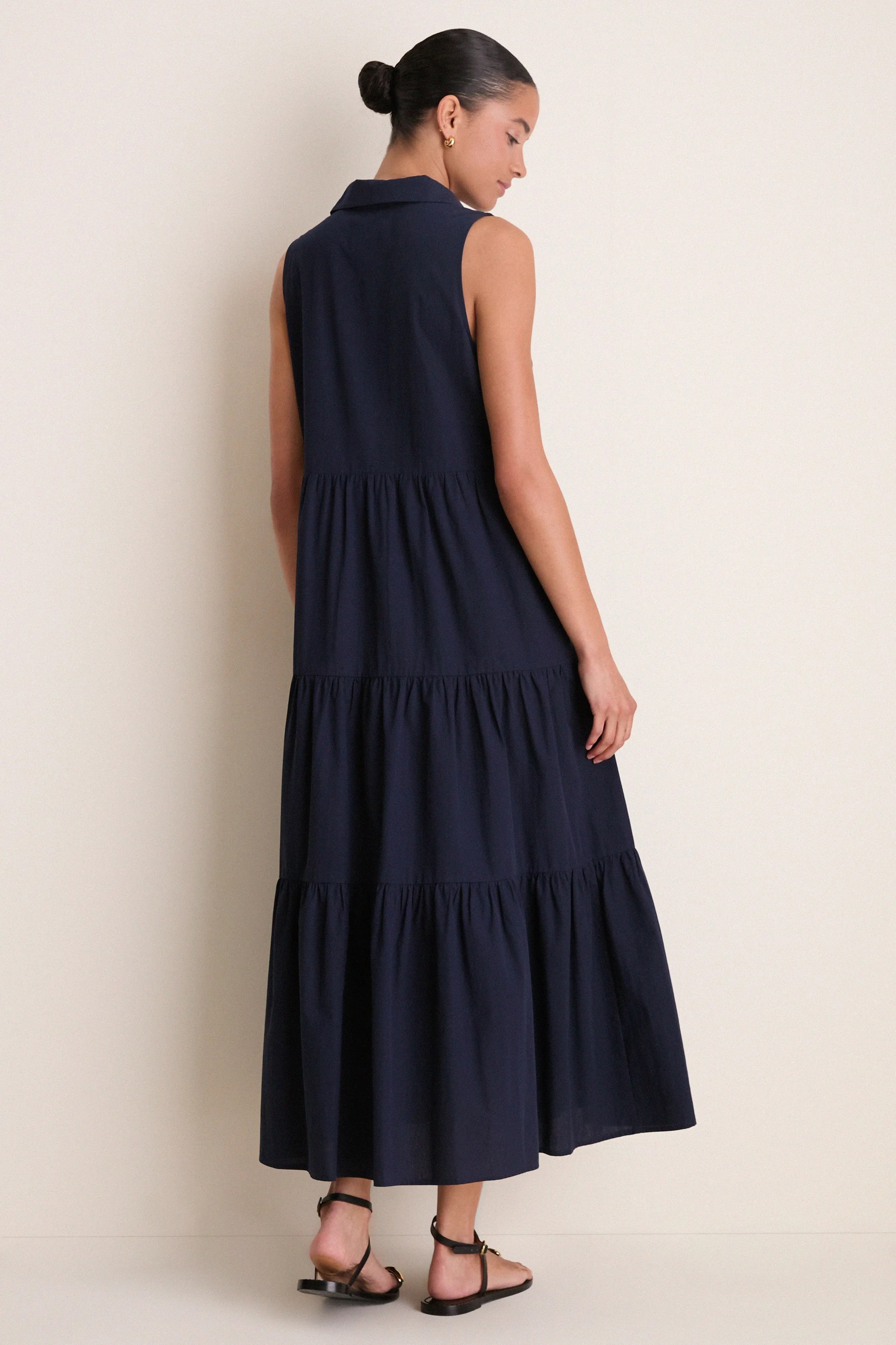 Navy Sleeveless Mabel Maxi Dress sold by Pomander Place product image thumbnail 4