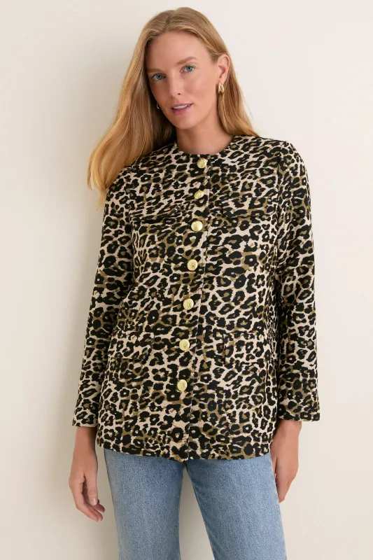 Leopard Tweed Jennings Jacket made by Pomander Place