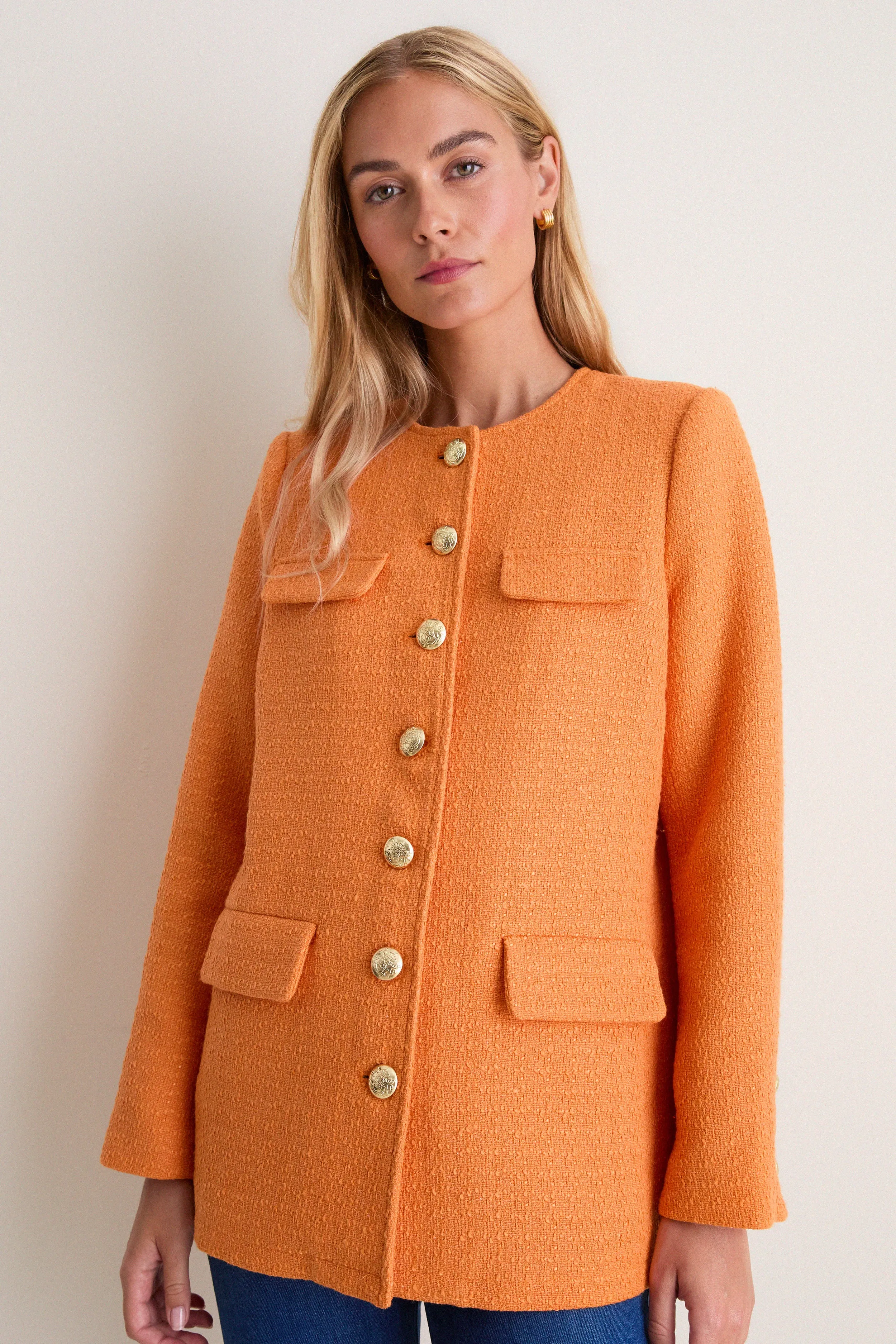 Orange Tweed Jennings Jacket sold by Pomander Place product image thumbnail 5