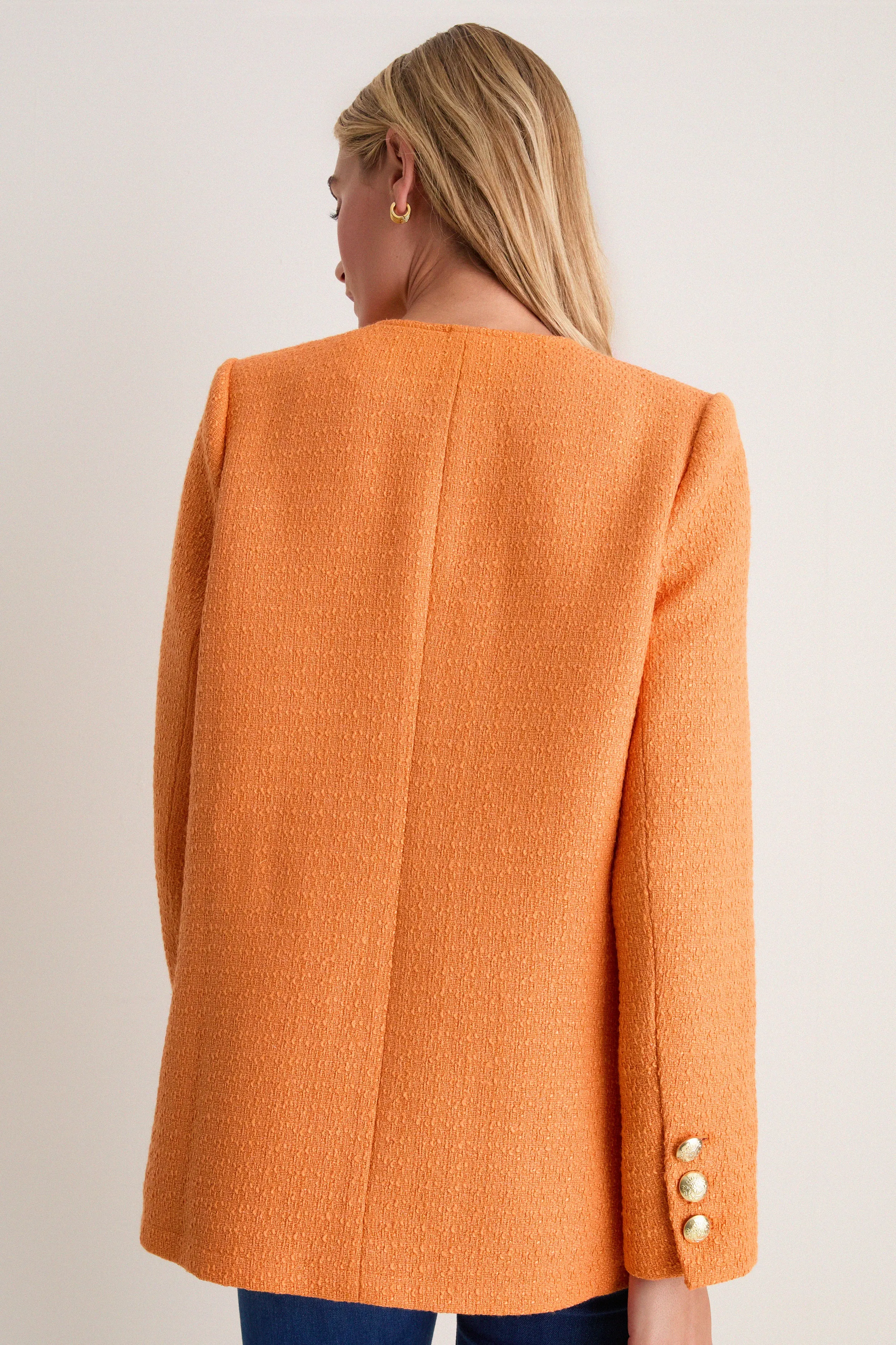 Orange Tweed Jennings Jacket sold by Pomander Place product image thumbnail 4