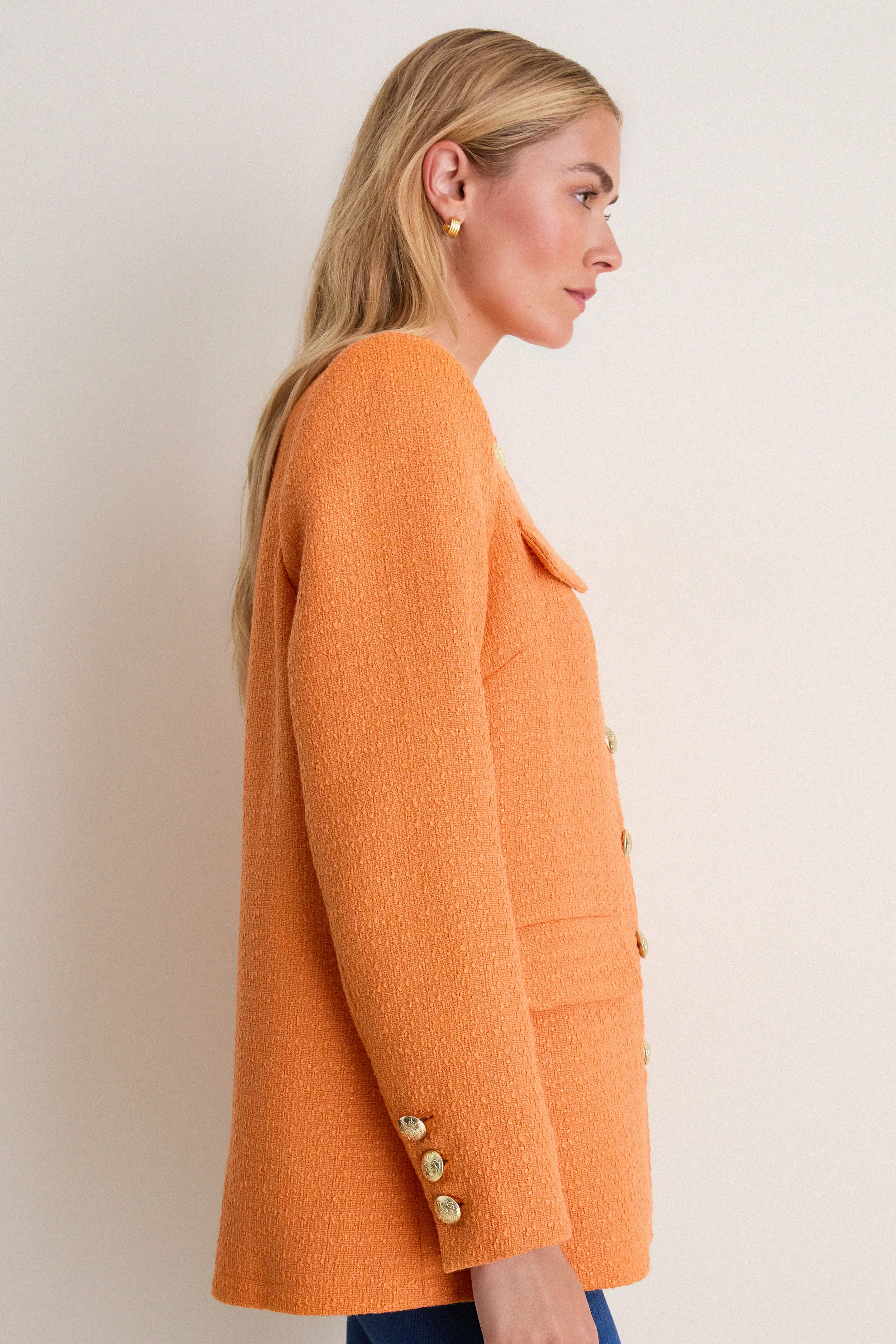 Orange Tweed Jennings Jacket sold by Pomander Place product image thumbnail 3
