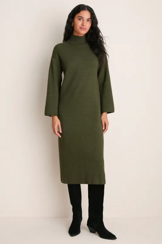 Olive Vivianne Midi Dress made by Pomander Place