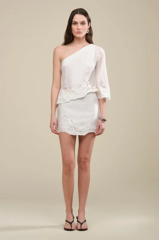 Ottile Embroidered Skirt made by AMUR