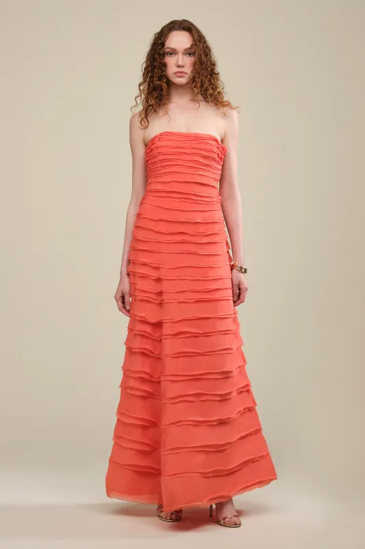 Pepper Layered Gown made by AMUR