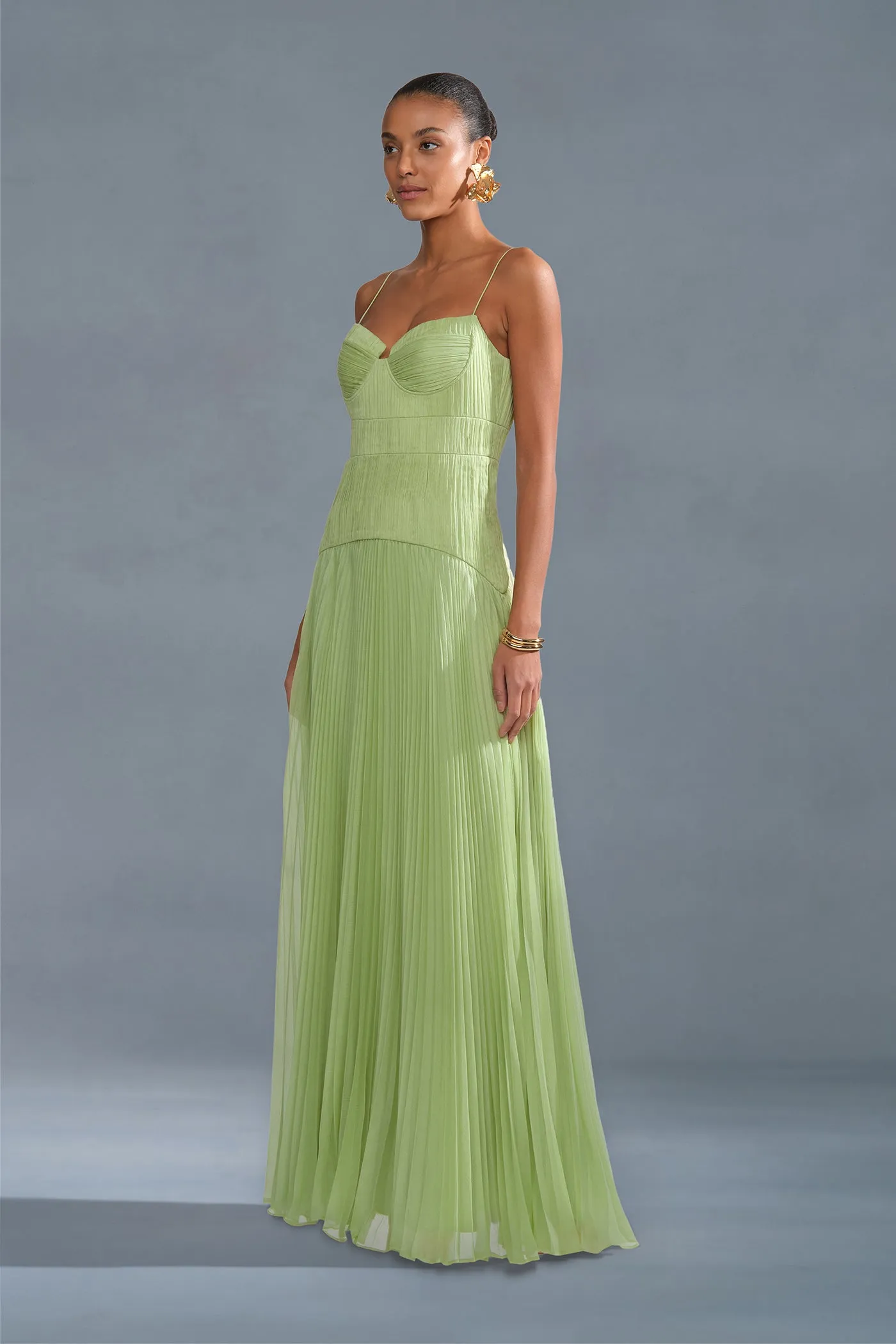 Saylor Pleated Gown sold by AMUR product image thumbnail 4