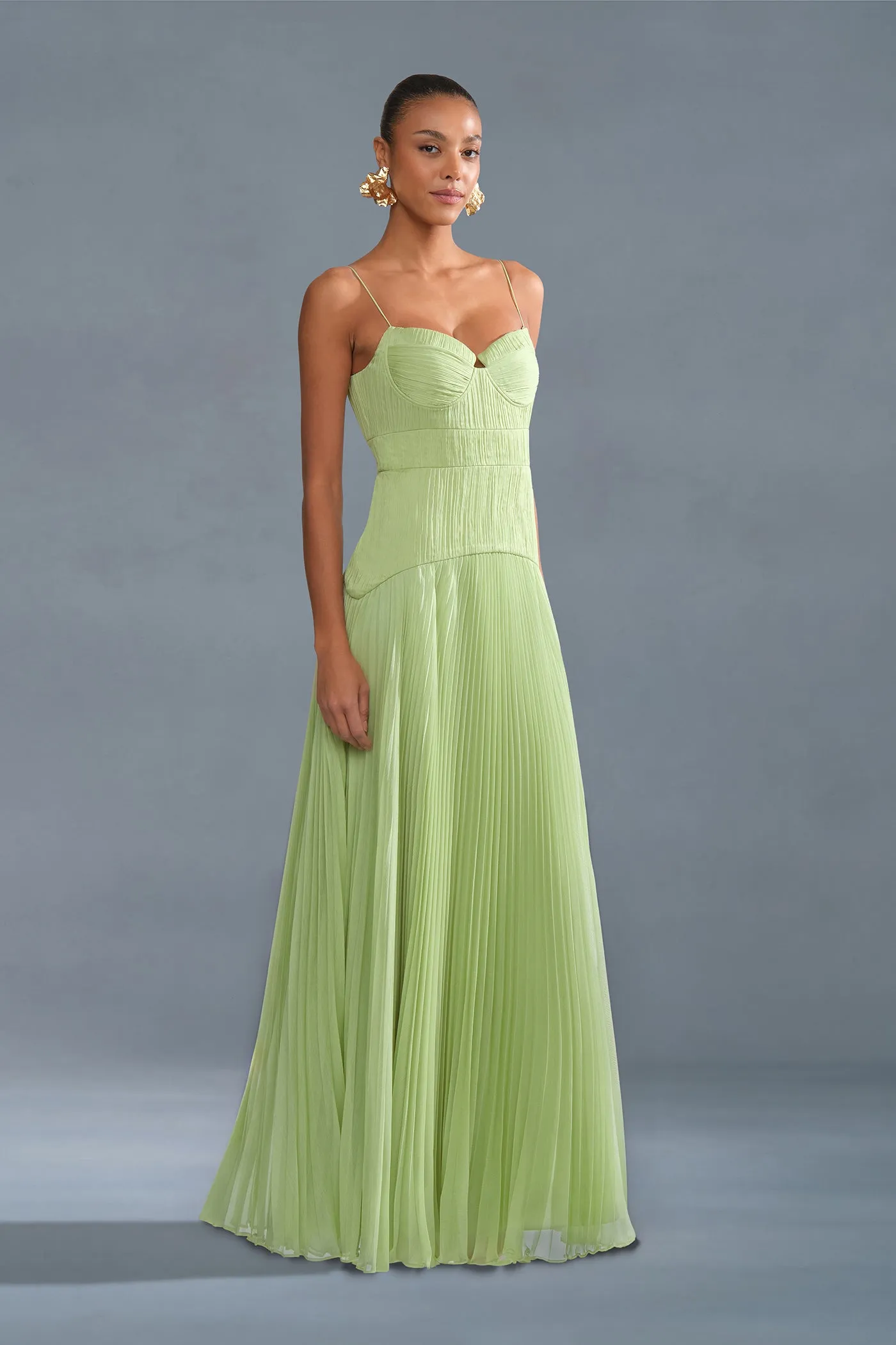 Saylor Pleated Gown sold by AMUR product image thumbnail 5