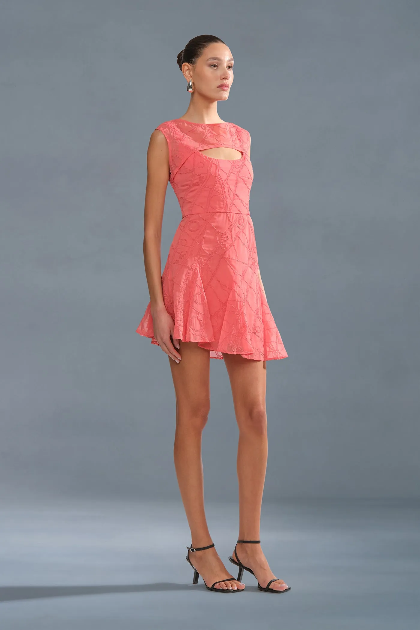 Quartz Asymmetrical Mini Dress sold by AMUR product image thumbnail 4