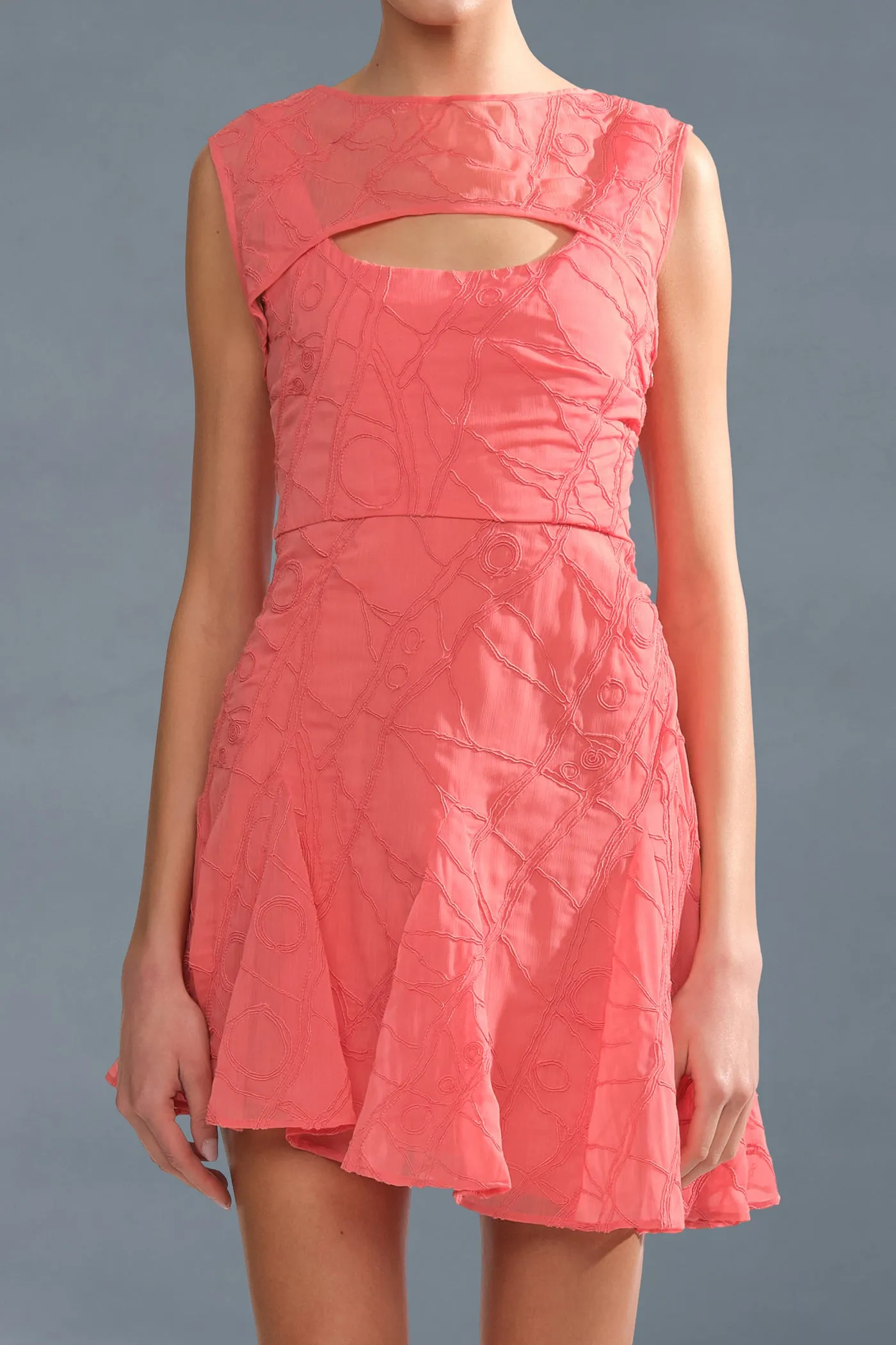 Quartz Asymmetrical Mini Dress sold by AMUR product image thumbnail 2