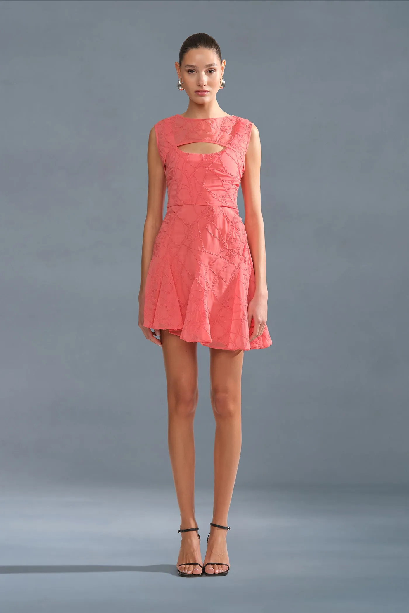Quartz Asymmetrical Mini Dress sold by AMUR
