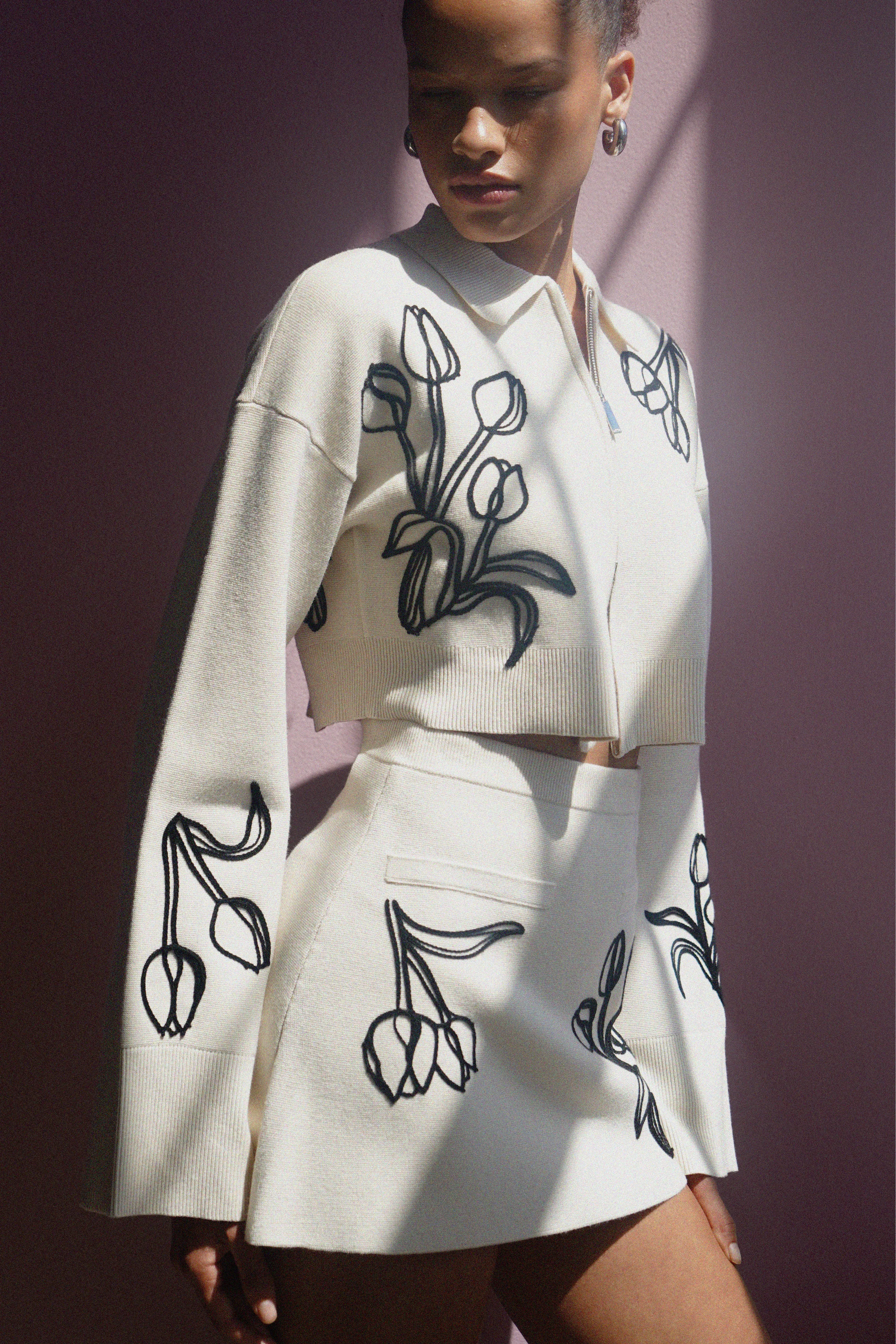 Roe Knit Skirt sold by AMUR product image thumbnail 2