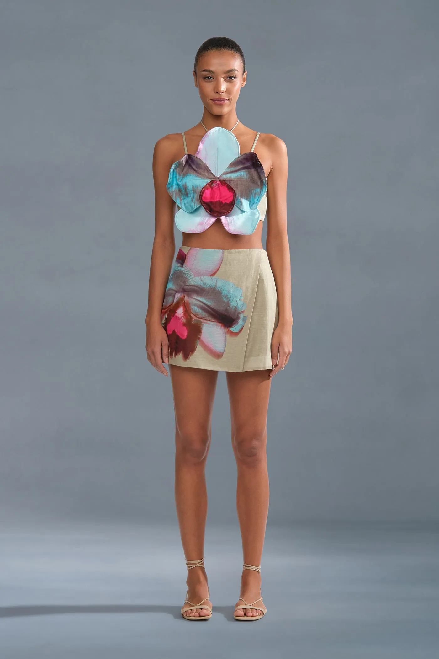 Maisie 3D Orchid Top sold by AMUR