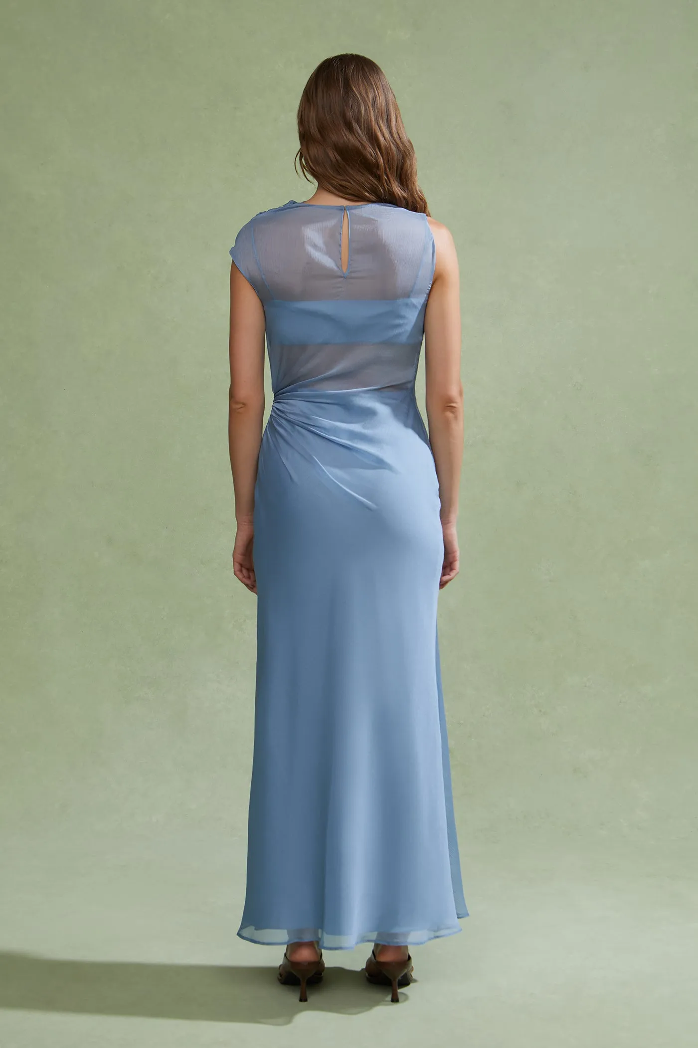 Amille Sheer Gown sold by AMUR product image thumbnail 2