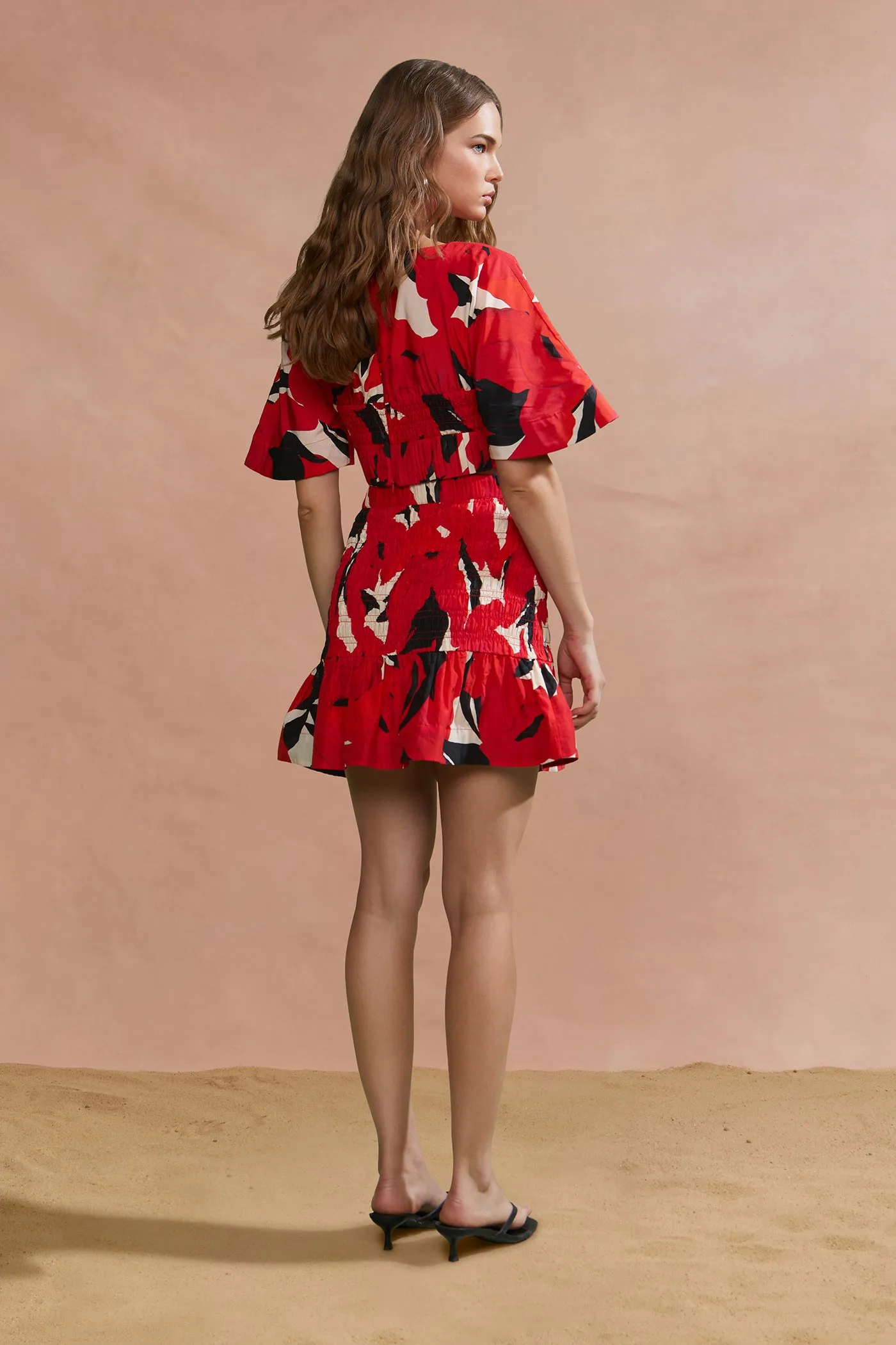 Elle Smocked Crop Top sold by AMUR product image thumbnail 5