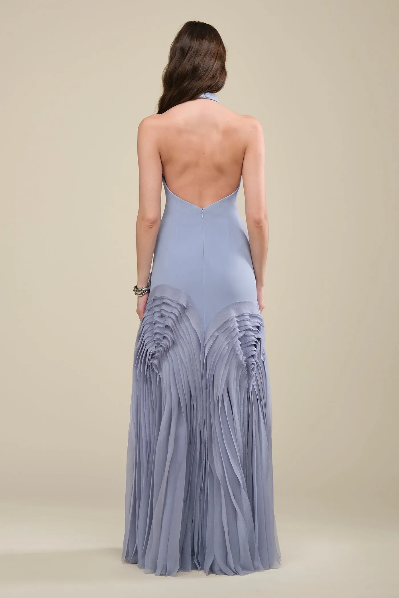 Elani Pleated Gown sold by AMUR product image thumbnail 3