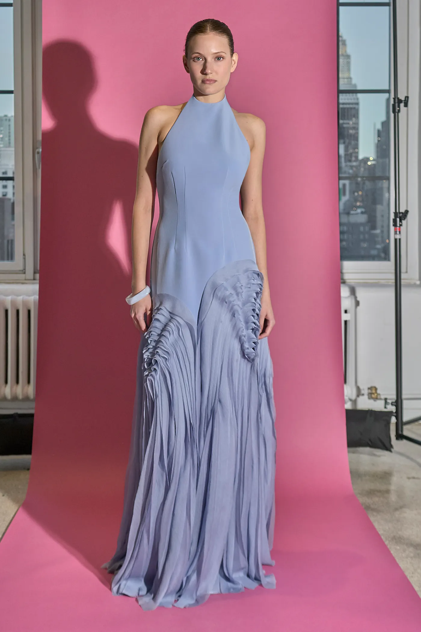 Elani Pleated Gown sold by AMUR product image thumbnail 2