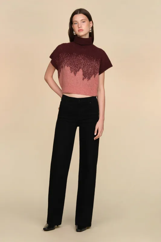 Harper Ombre Knit Top made by AMUR