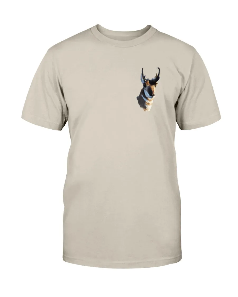 Pronghorn, "WYlife Fund", Moss Apparel, Ultra Cotton T-Shirt sold by Moss Apparel product image thumbnail 2