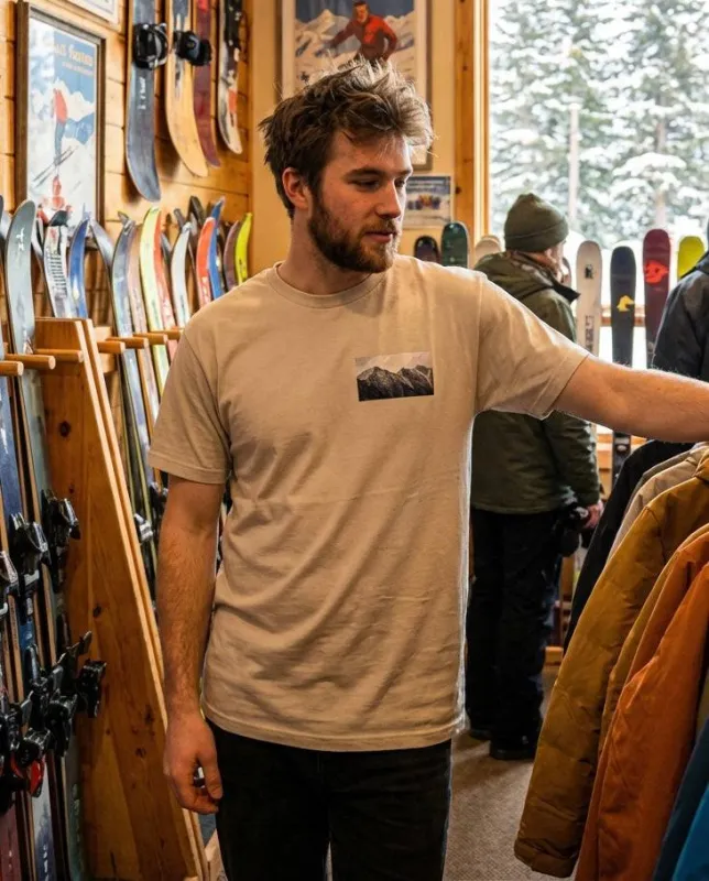 Wyoming Mountain Peaks, The WYldlife Fund, Moss Apparel, Ultra Cotton T-Shirt made by Moss Apparel