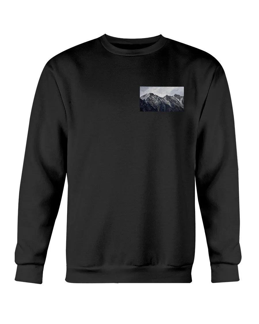 Wyoming Mountain Peaks, The WYldlife Fund, Crewneck Sweatshirt sold by Moss Apparel product image thumbnail 4