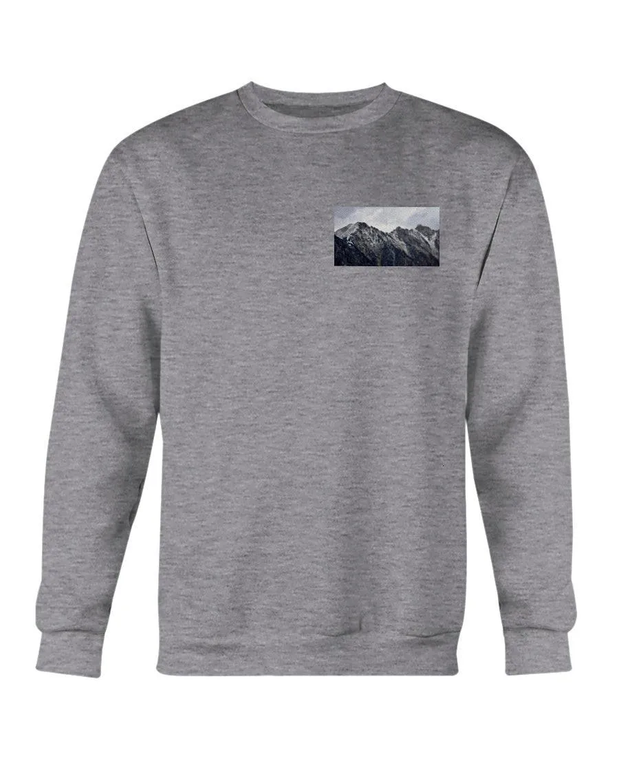 Wyoming Mountain Peaks, The WYldlife Fund, Crewneck Sweatshirt sold by Moss Apparel product image thumbnail 2