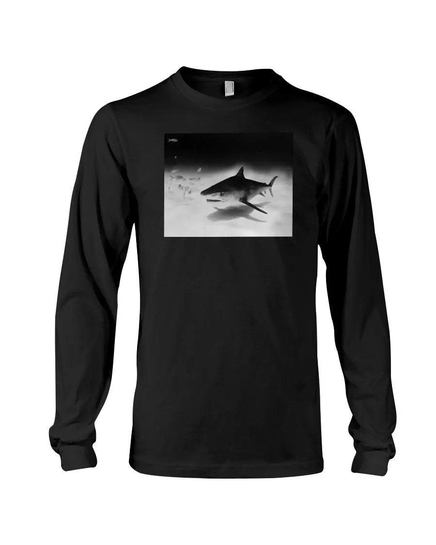 Tiger Shark Approach, Bimini Shark Labs, Moss Apparel, Long Sleeve T-Shirt sold by Moss Apparel product image thumbnail 2