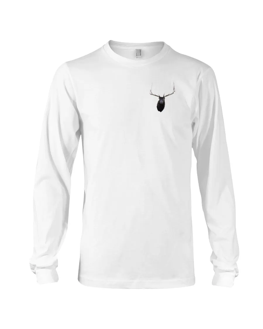 Elk Antlers, The WYldlife Fund, Moss Apparel, Long Sleeve T-Shirt sold by Moss Apparel product image thumbnail 4