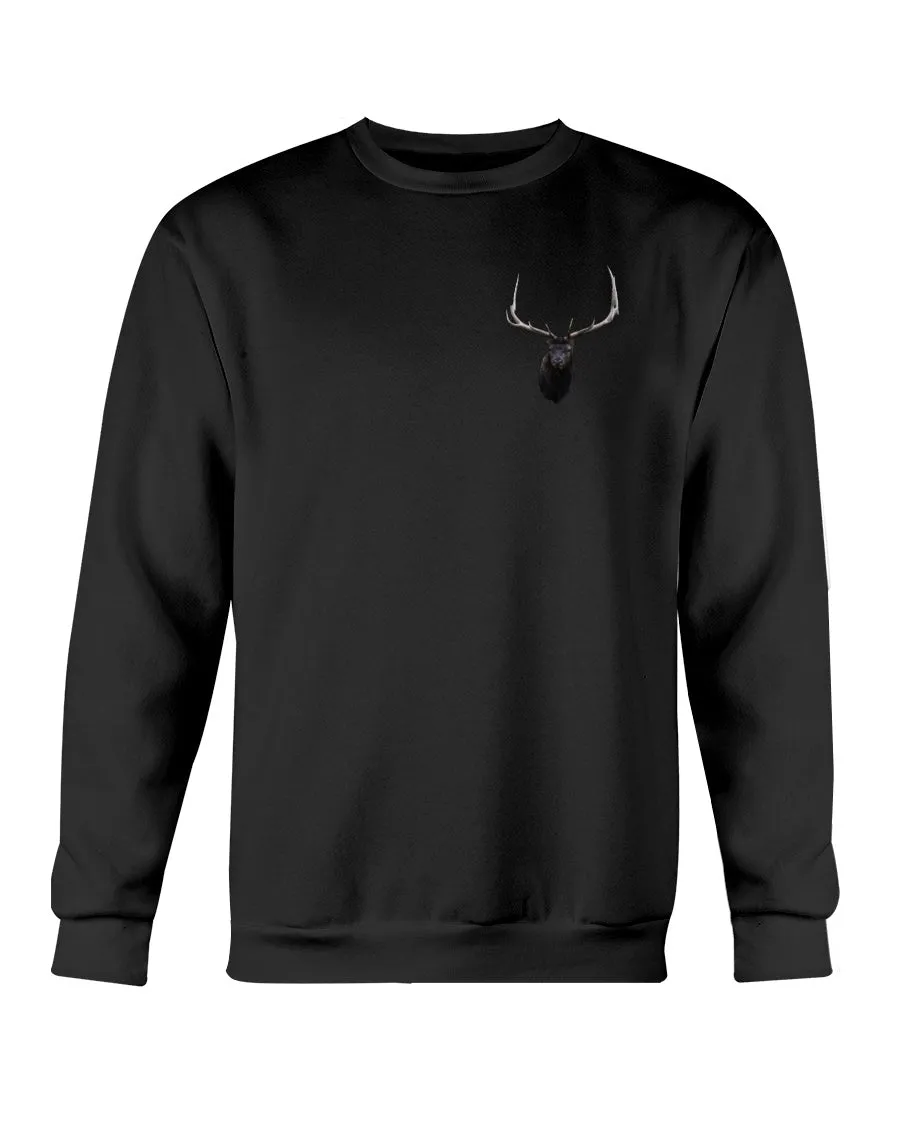 Elk Antlers, The WYldlife Fund, Moss Apparel, Crewneck Sweatshirt sold by Moss Apparel product image thumbnail 5