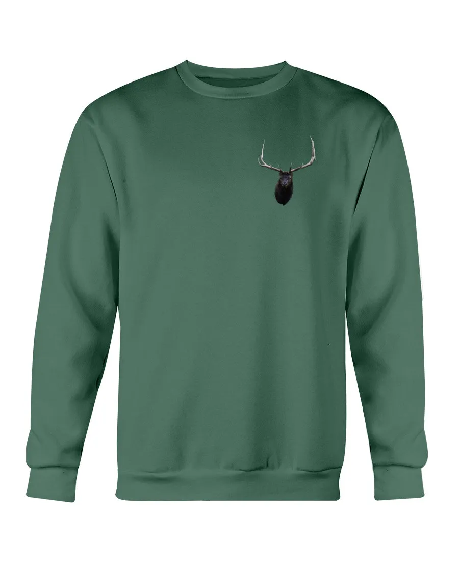 Elk Antlers, The WYldlife Fund, Moss Apparel, Crewneck Sweatshirt sold by Moss Apparel product image thumbnail 2