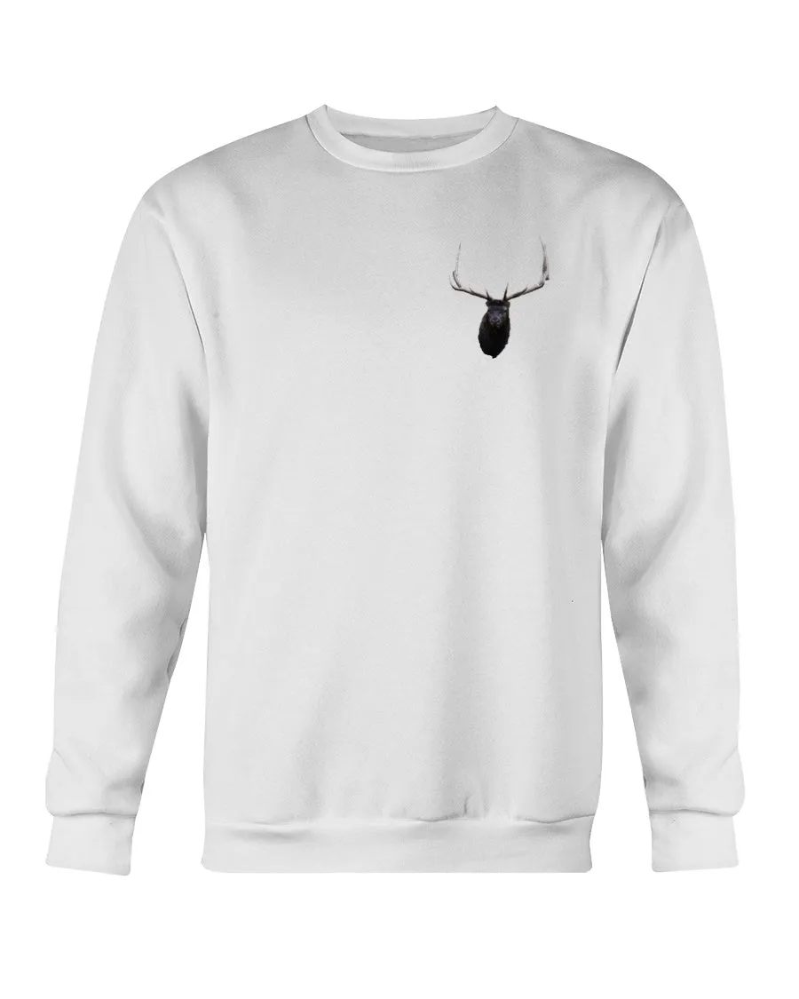 Elk Antlers, The WYldlife Fund, Moss Apparel, Crewneck Sweatshirt sold by Moss Apparel product image thumbnail 3