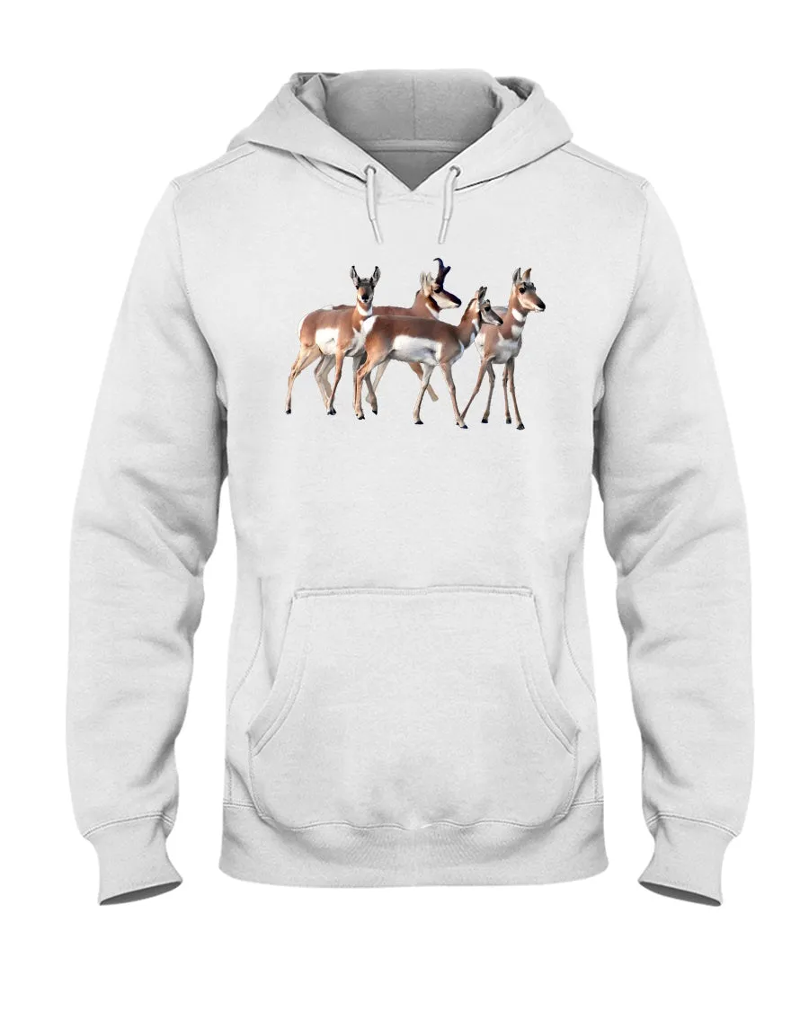 Pronghorn Huddle, The WYldlife Fund, Moss Apparel, Hoodie sold by Moss Apparel product image thumbnail 5