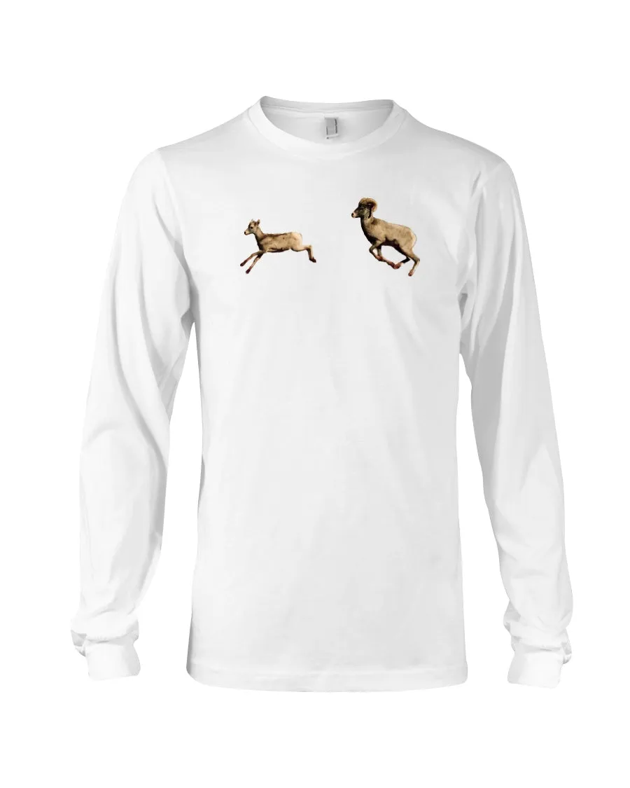 Bighorn Sheep Fun, The WYldlife Fund, Moss Apparel, Long Sleeve T-Shirt sold by Moss Apparel product image thumbnail 4