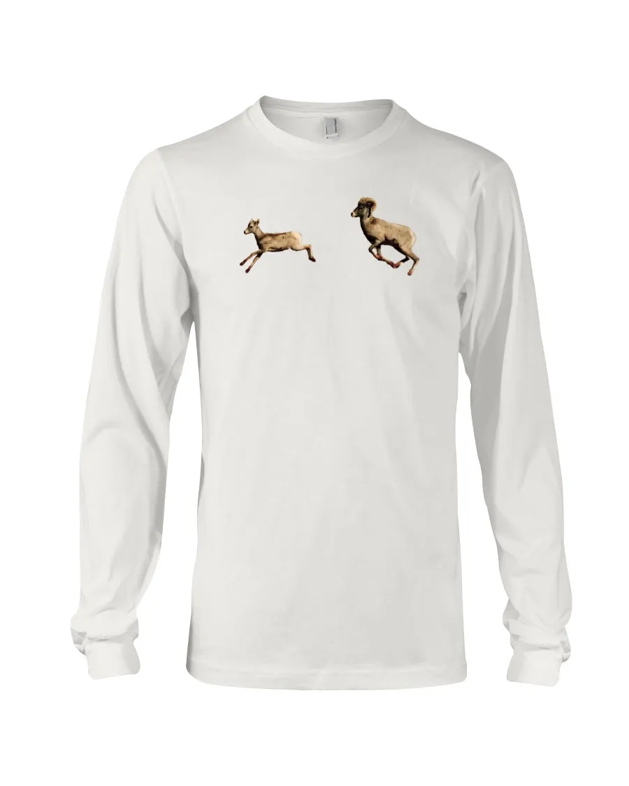 Bighorn Sheep Fun, The WYldlife Fund, Moss Apparel, Long Sleeve T-Shirt sold by Moss Apparel product image thumbnail 3