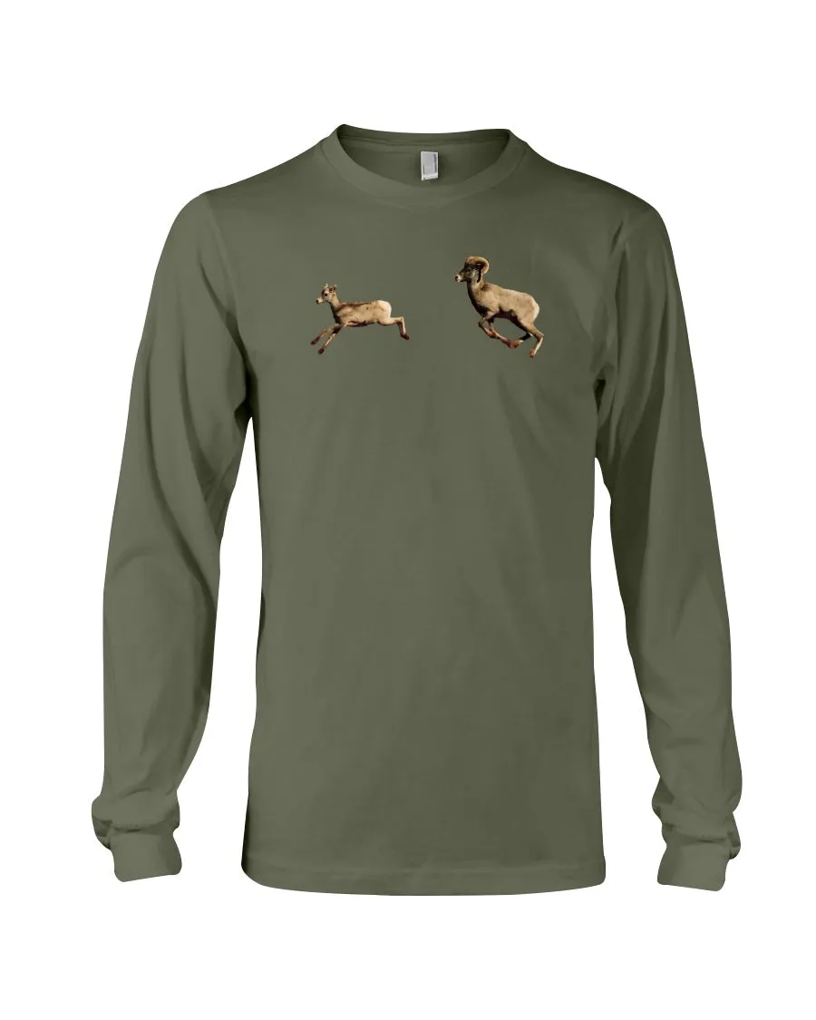 Bighorn Sheep Fun, The WYldlife Fund, Moss Apparel, Long Sleeve T-Shirt sold by Moss Apparel product image thumbnail 2