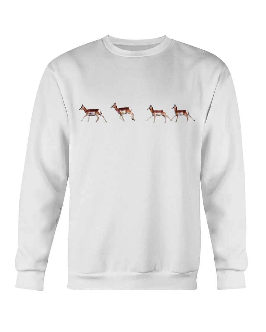 Pronghorn Run, The WYldlife Fund, Moss Apparel, Crewneck Sweatshirt sold by Moss Apparel product image thumbnail 4