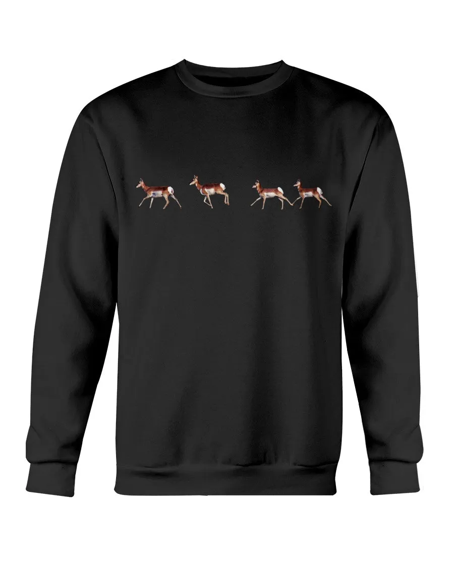 Pronghorn Run, The WYldlife Fund, Moss Apparel, Crewneck Sweatshirt sold by Moss Apparel product image thumbnail 5