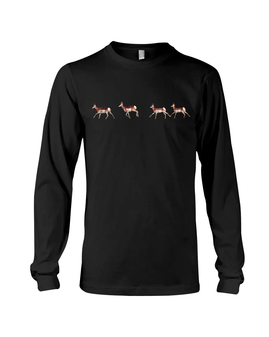 Pronghorn Run, The WYldlife Fund, Moss Apparel, Long Sleeve T-Shirt sold by Moss Apparel product image thumbnail 5