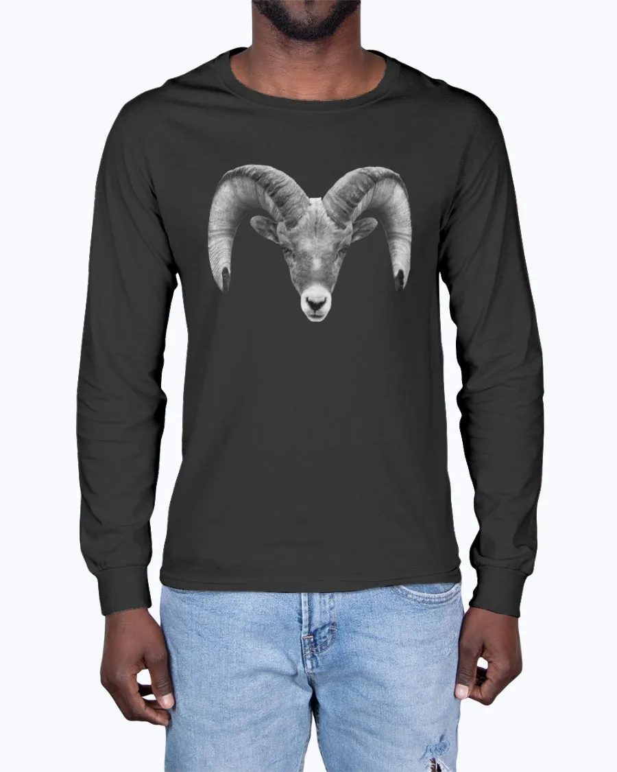 Bighorn Sheep, The WYldlife Fund, Moss Apparel, Long Sleeve T-Shirt sold by Moss Apparel product image thumbnail 2