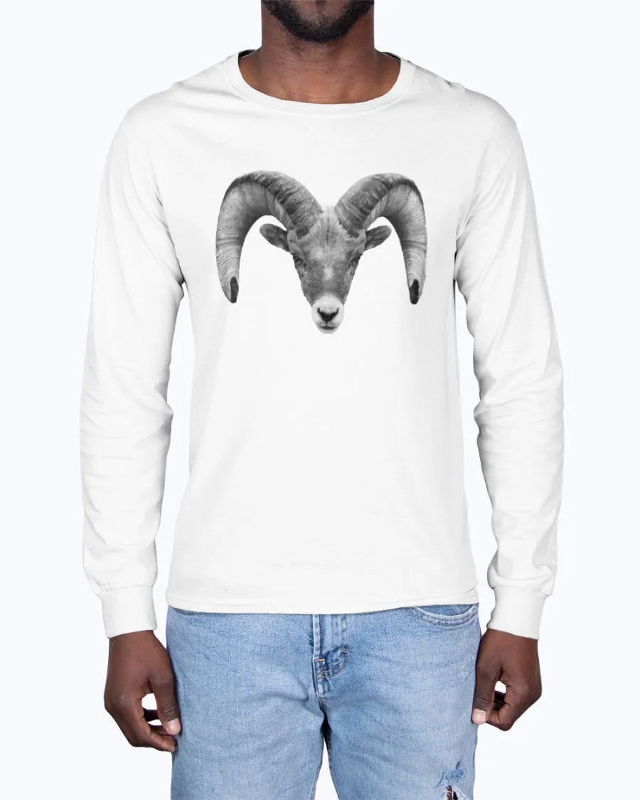 Bighorn Sheep, The WYldlife Fund, Moss Apparel, Long Sleeve T-Shirt sold by Moss Apparel product image thumbnail 4