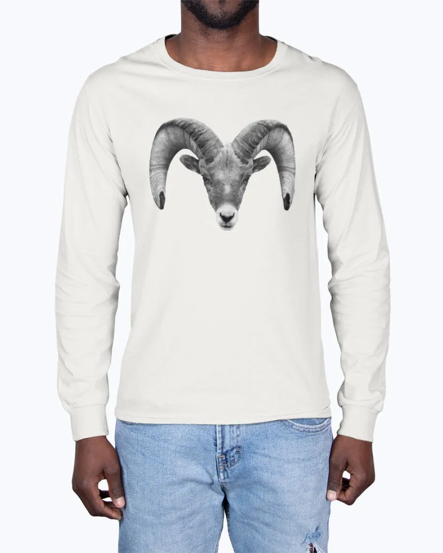Bighorn Sheep, The WYldlife Fund, Moss Apparel, Long Sleeve T-Shirt sold by Moss Apparel product image thumbnail 3
