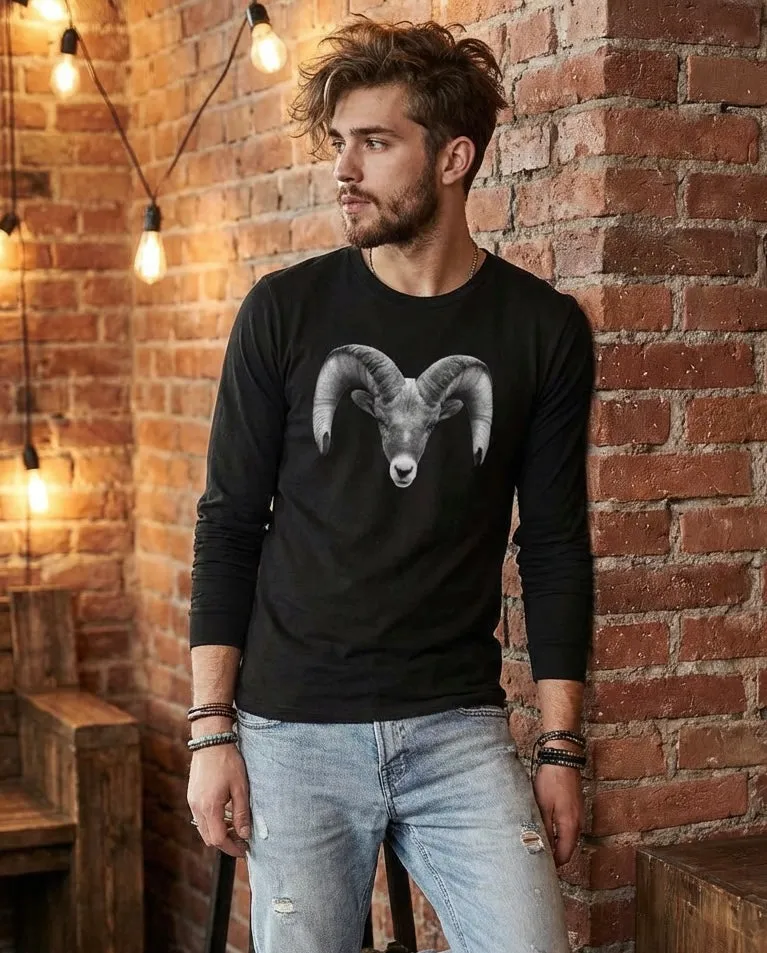 Bighorn Sheep, The WYldlife Fund, Moss Apparel, Long Sleeve T-Shirt sold by Moss Apparel