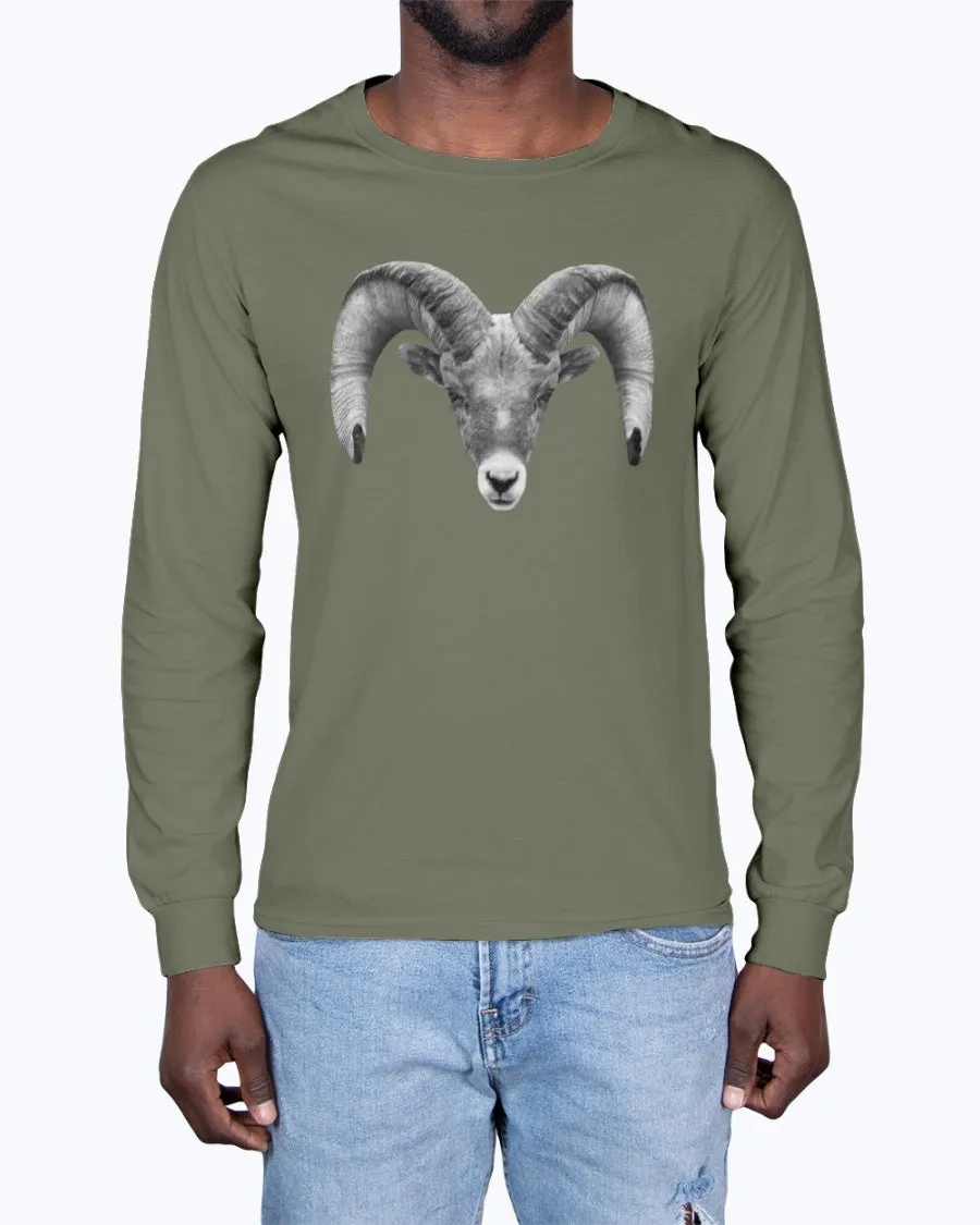 Bighorn Sheep, The WYldlife Fund, Moss Apparel, Long Sleeve T-Shirt sold by Moss Apparel product image thumbnail 5