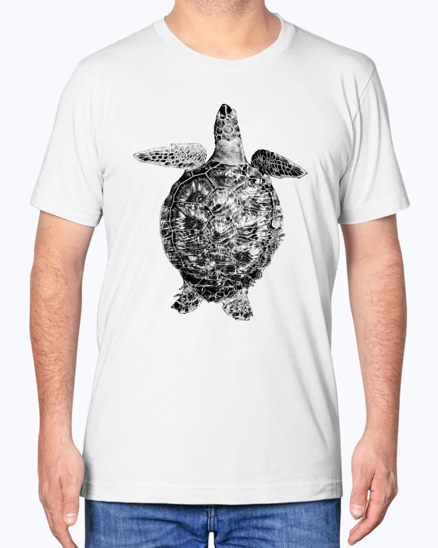 Sea Turtle Swimming Along Sarasota Florida Coast, Sea Turtles, Ocean lovers, turtle fans, Moss Apparel, Unisex T-Shirt sold by Moss Apparel product image thumbnail 2