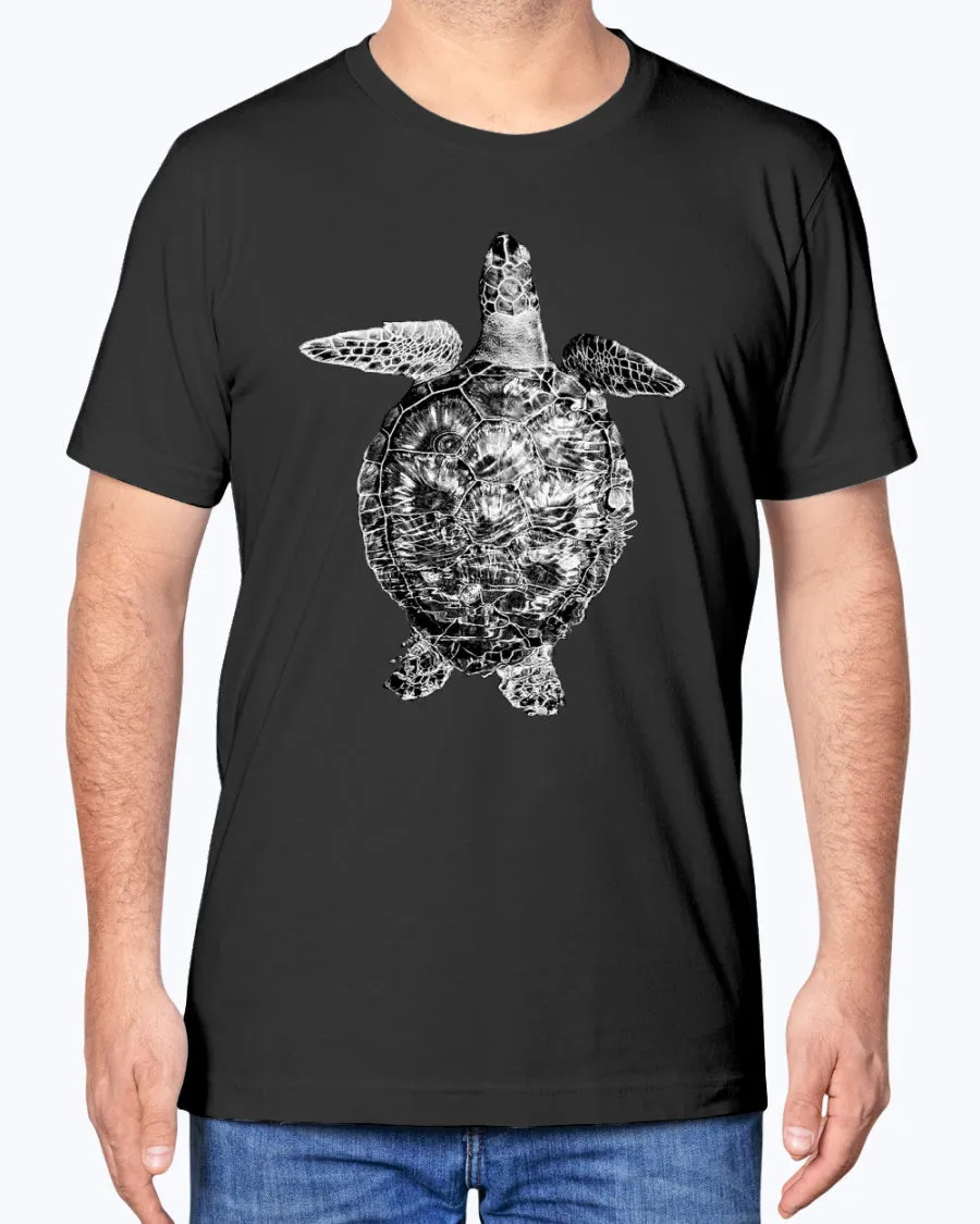 Sea Turtle Swimming Along Sarasota Florida Coast, Sea Turtles, Ocean lovers, turtle fans, Moss Apparel, Unisex T-Shirt sold by Moss Apparel product image thumbnail 4