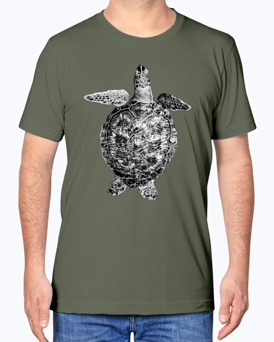 Sea Turtle Swimming Along Sarasota Florida Coast, Sea Turtles, Ocean lovers, turtle fans, Moss Apparel, Unisex T-Shirt sold by Moss Apparel product image thumbnail 5