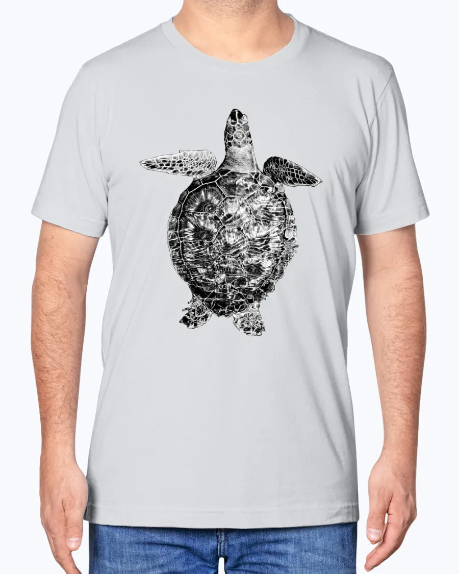 Sea Turtle Swimming Along Sarasota Florida Coast, Sea Turtles, Ocean lovers, turtle fans, Moss Apparel, Unisex T-Shirt sold by Moss Apparel product image thumbnail 3
