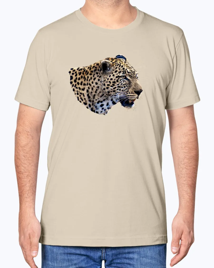 Leopard's Smile, Nature Lover's Apparel, cat lovers, wildlife fans, Moss Apparel, Unisex T-Shirt sold by Moss Apparel product image thumbnail 5
