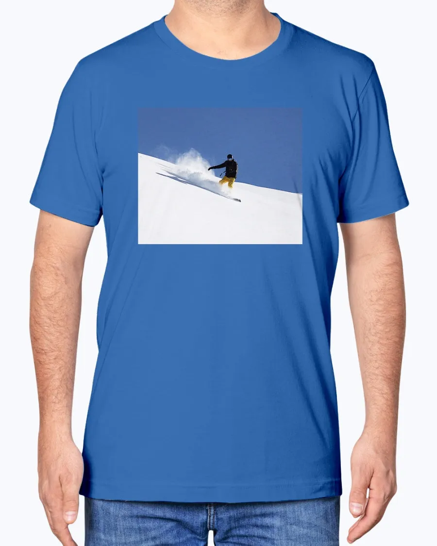 Mountain Flow, Snowboarding Shirt, Eco-Friendly Fashion, Moss Apparel, Unisex T-Shirt sold by Moss Apparel product image thumbnail 2