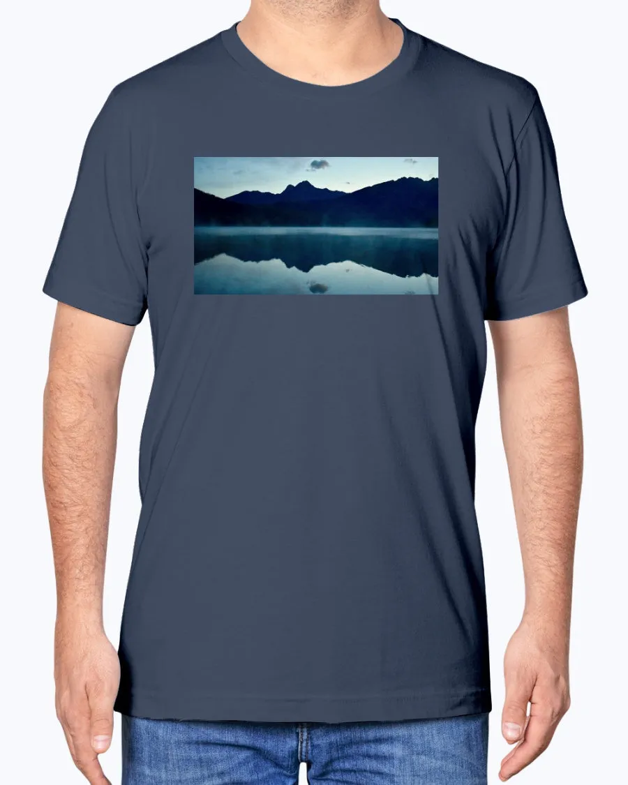 Calm Morning Sunrise, Glacier National Park, Moss Apparel, Unisex T-Shirt sold by Moss Apparel product image thumbnail 2