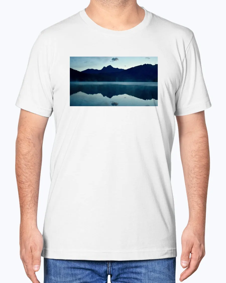 Calm Morning Sunrise, Glacier National Park, Moss Apparel, Unisex T-Shirt sold by Moss Apparel product image thumbnail 4